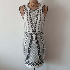 Vici Aztec Geometric Print Sleeveless Mini Dress Size S